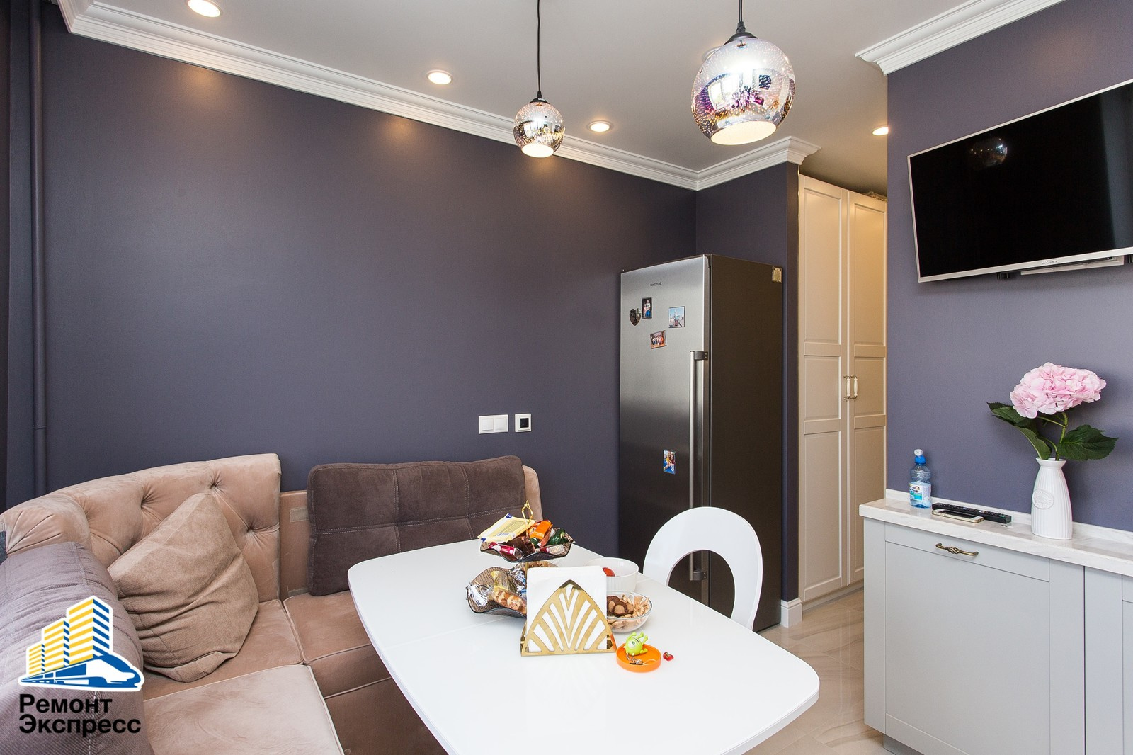 Трехкомнатная квартира, ремонт в новостройке