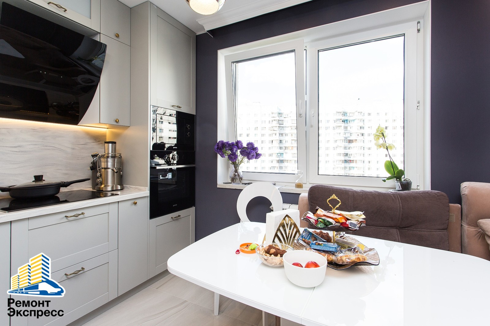 Трехкомнатная квартира, ремонт в новостройке