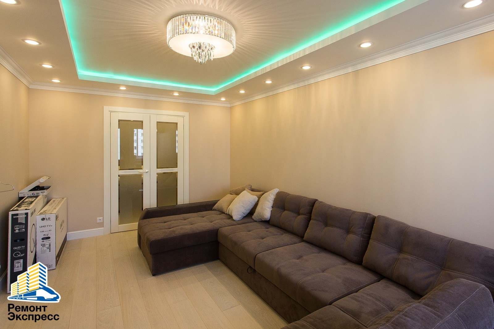 Трехкомнатная квартира, ремонт в новостройке