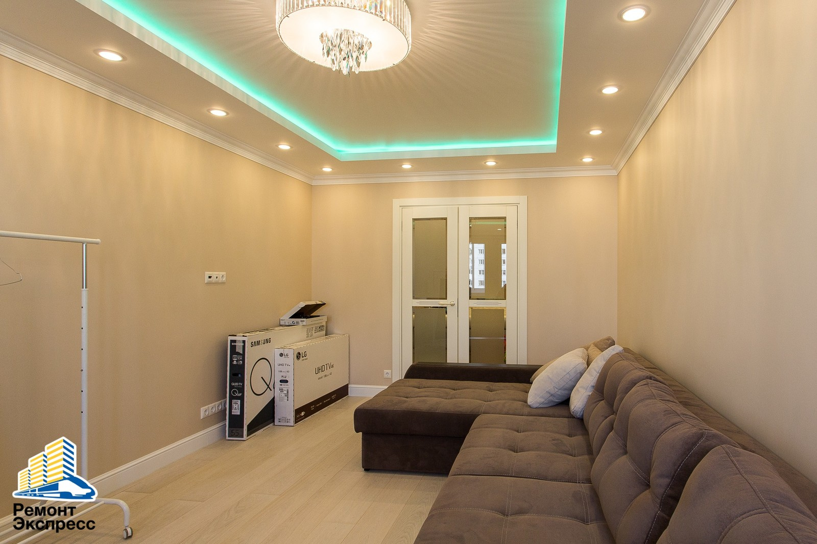 Трехкомнатная квартира, ремонт в новостройке