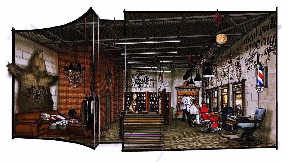 Дизайн барбершопа «Blackbeаrd»