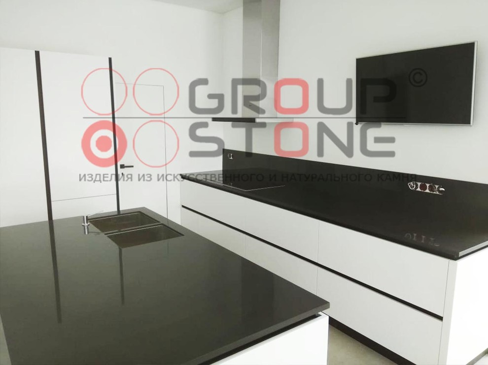 Столешница с островом из искусственного камня Grandex S-211 Romantic Nigt