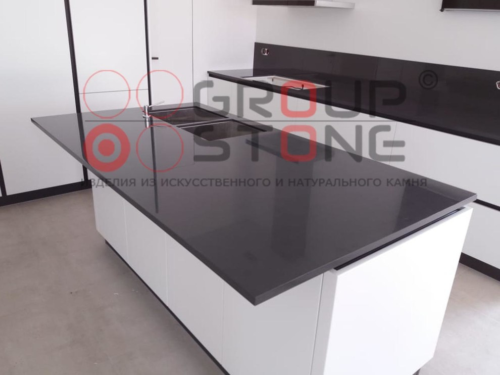 Столешница с островом из искусственного камня Grandex S-211 Romantic Nigt