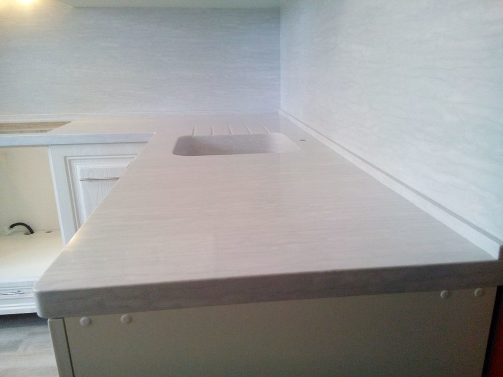 Обложка проекта: Столешница с фартуком из искусственного камня ST-106 Grencio