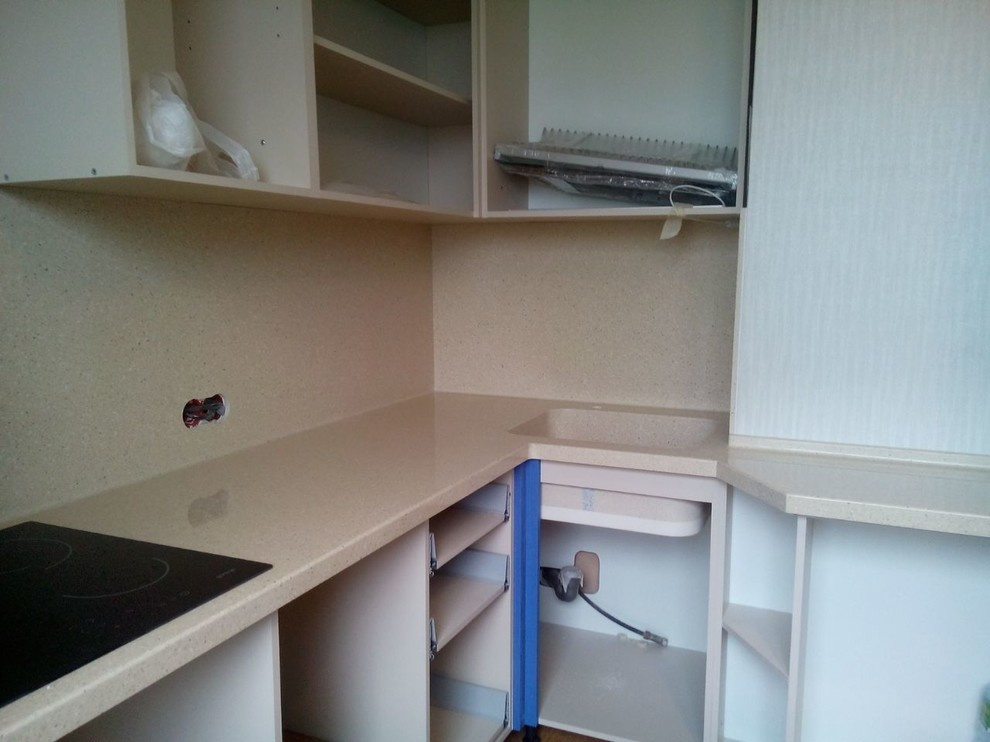 Обложка проекта: Столешница с фартуком из искусственного камня LG HI-MACS G-058