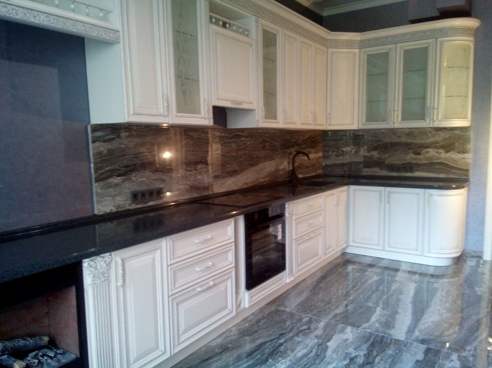 Обложка проекта: Столешница из искусственного камня STARON Tempest FC188 Caviar