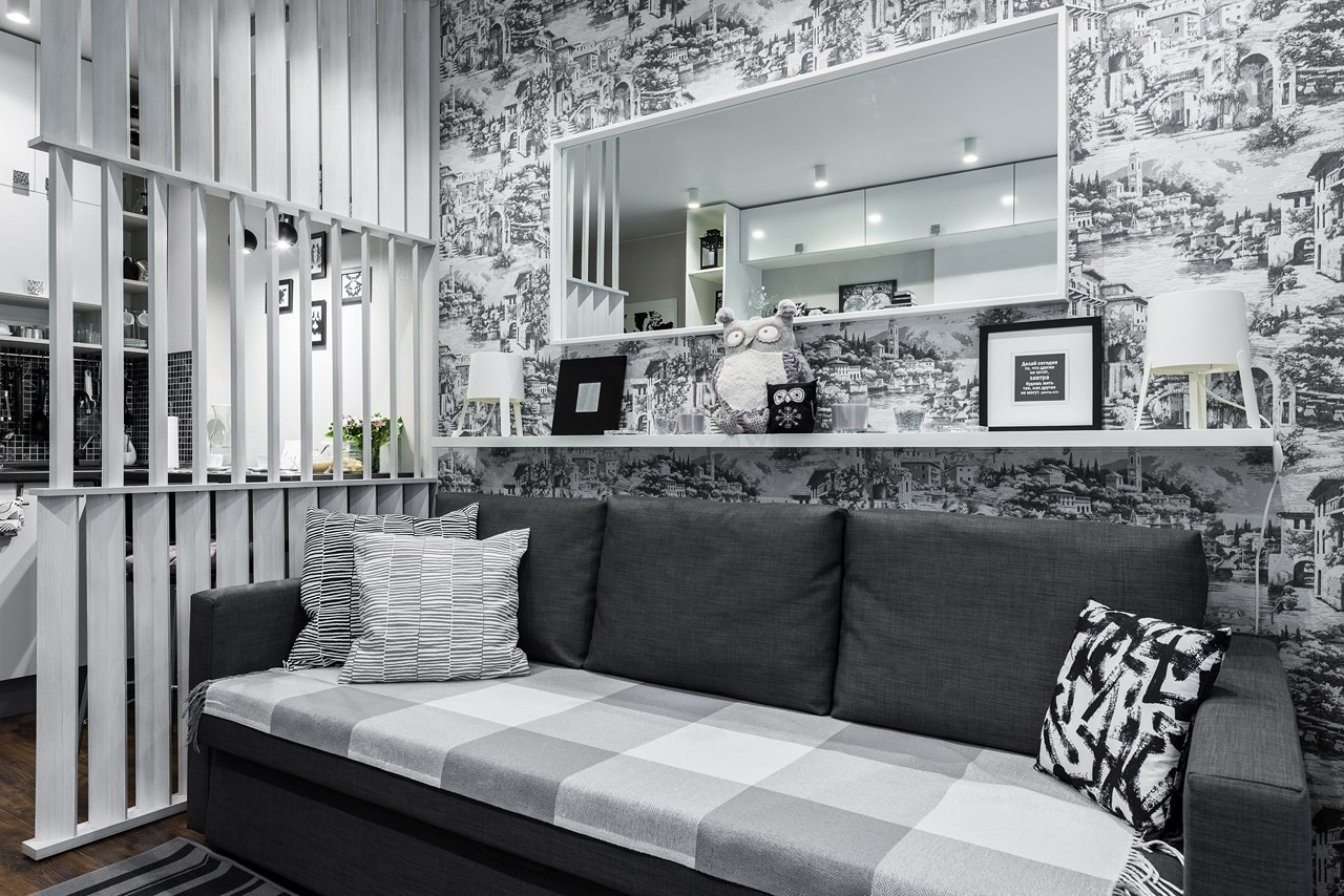 дизайн интерьера квартиры студии