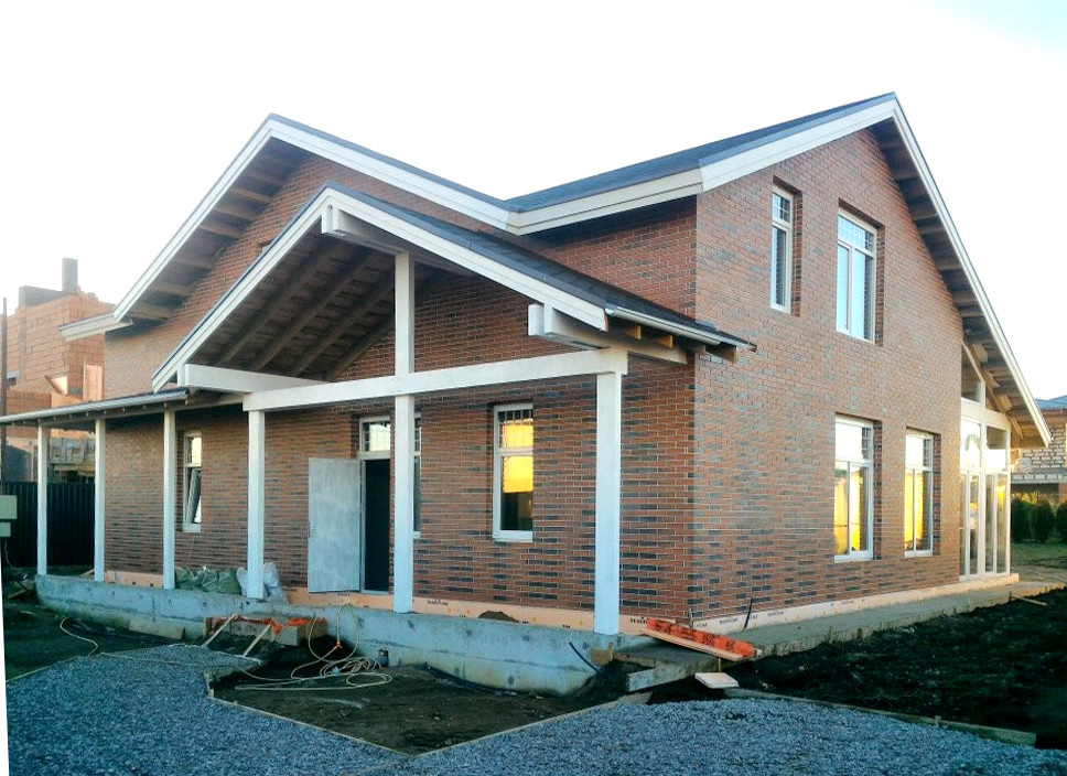 Современный фахверк по технологии СИП