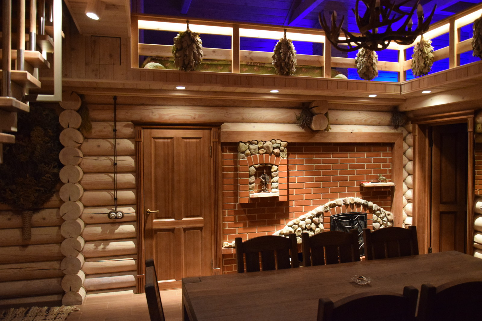 Банный комплекс. Комната отдыха. Интерьерный светодизайн.