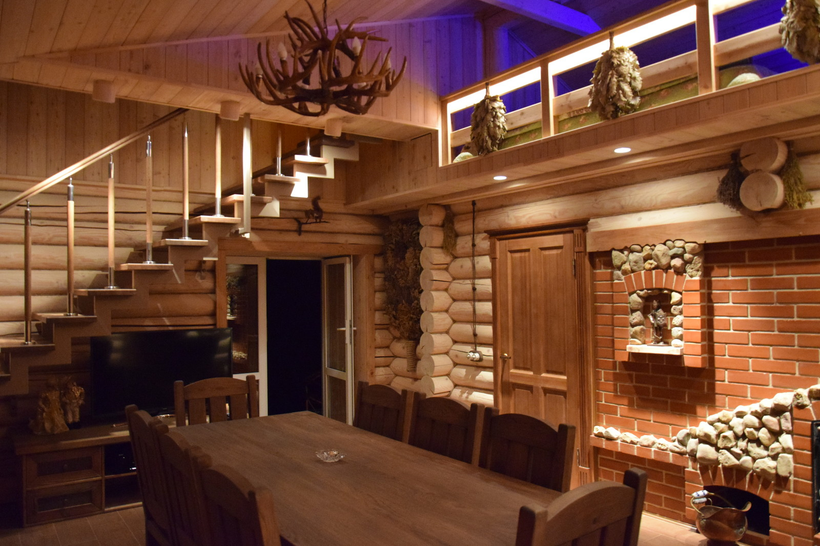 Банный комплекс. Комната отдыха. Интерьерный светодизайн.