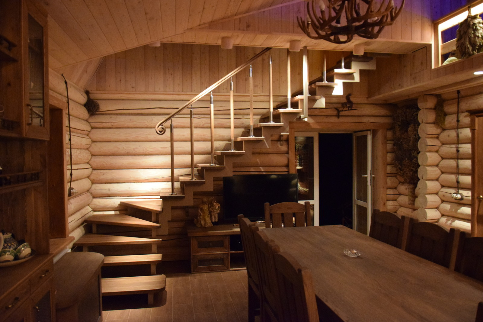 Банный комплекс. Комната отдыха. Интерьерный светодизайн.