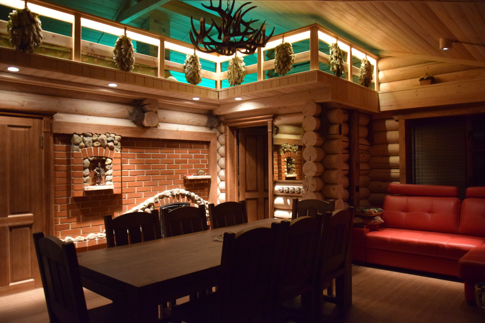 Банный комплекс. Комната отдыха. Интерьерный светодизайн.