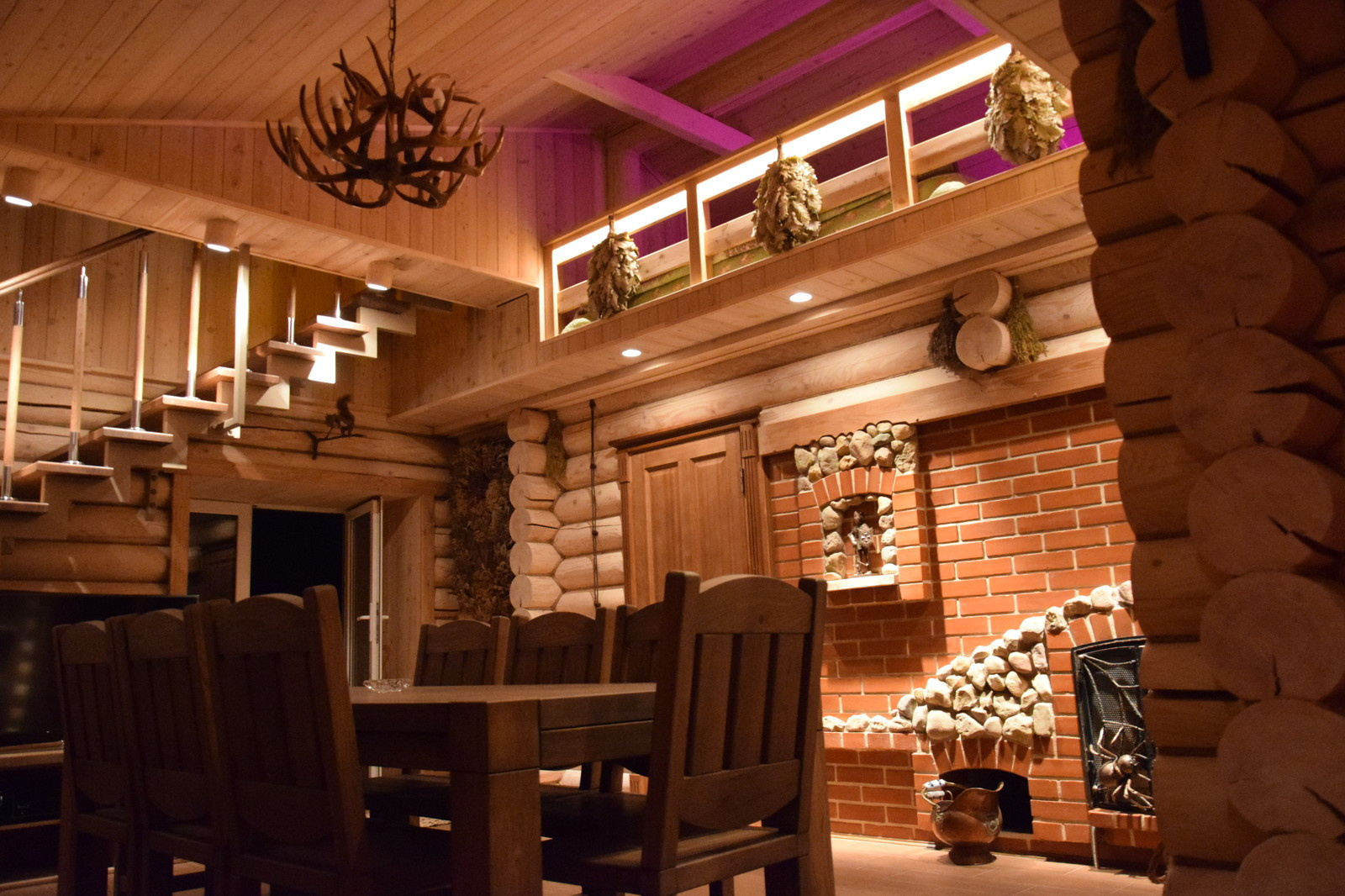 Банный комплекс. Комната отдыха. Интерьерный светодизайн.