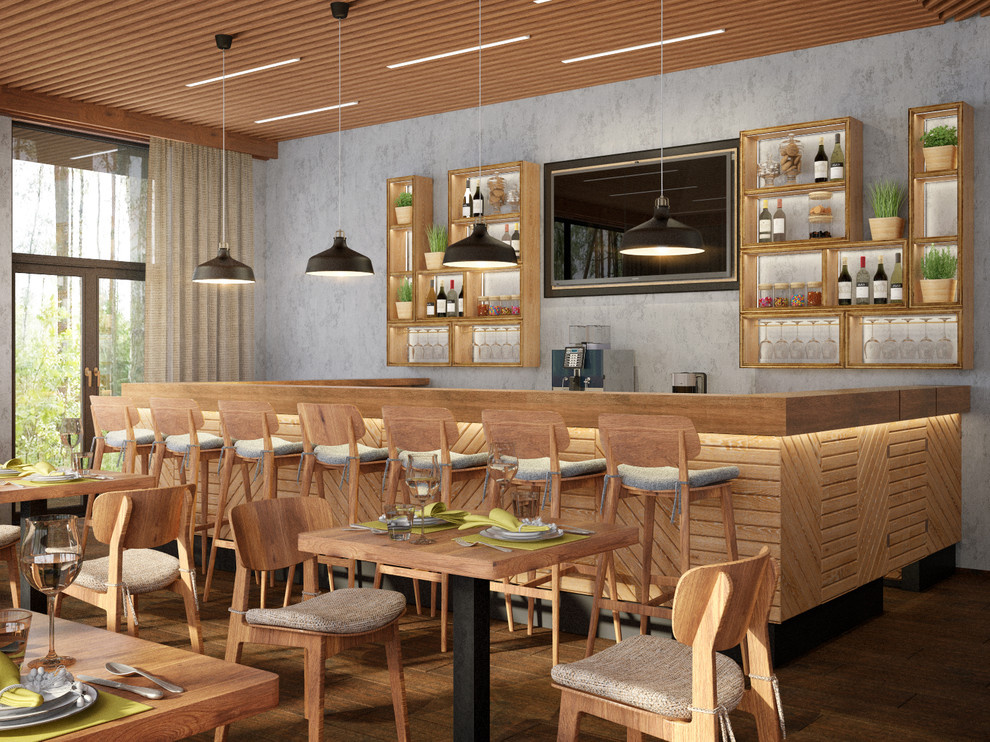 Проект интерьера ресторана в Карелии