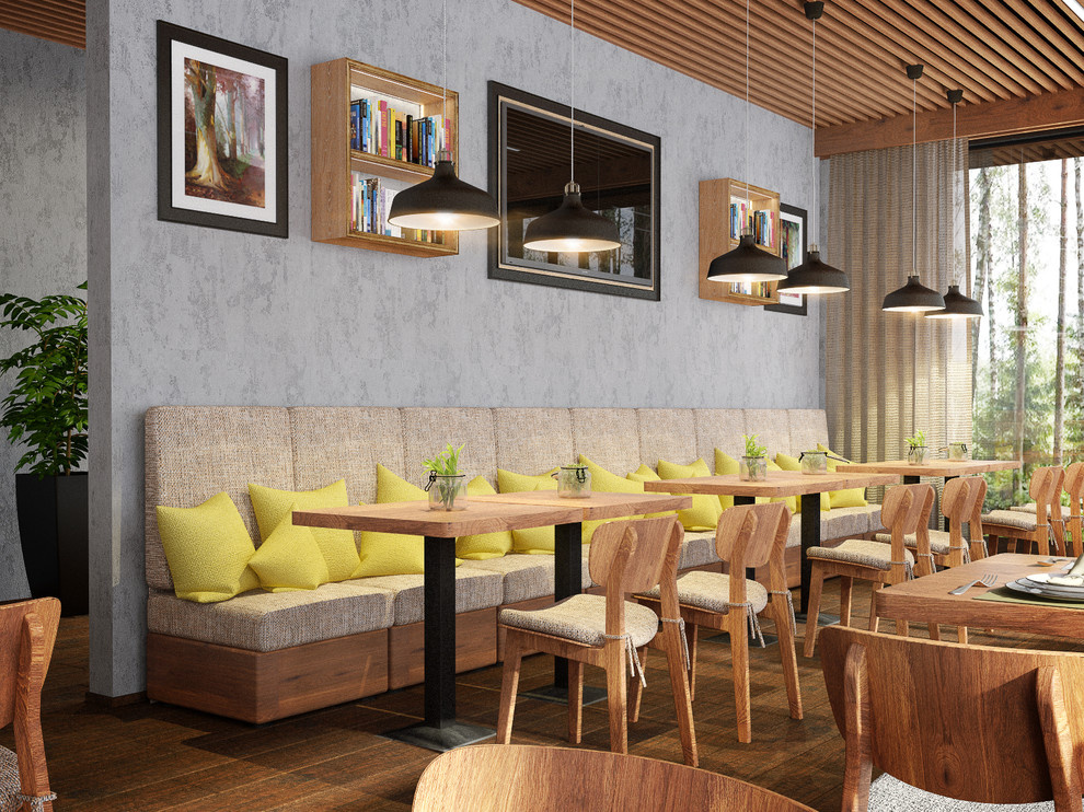 Проект интерьера ресторана в Карелии