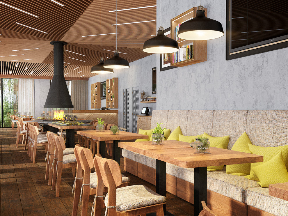 Проект интерьера ресторана в Карелии