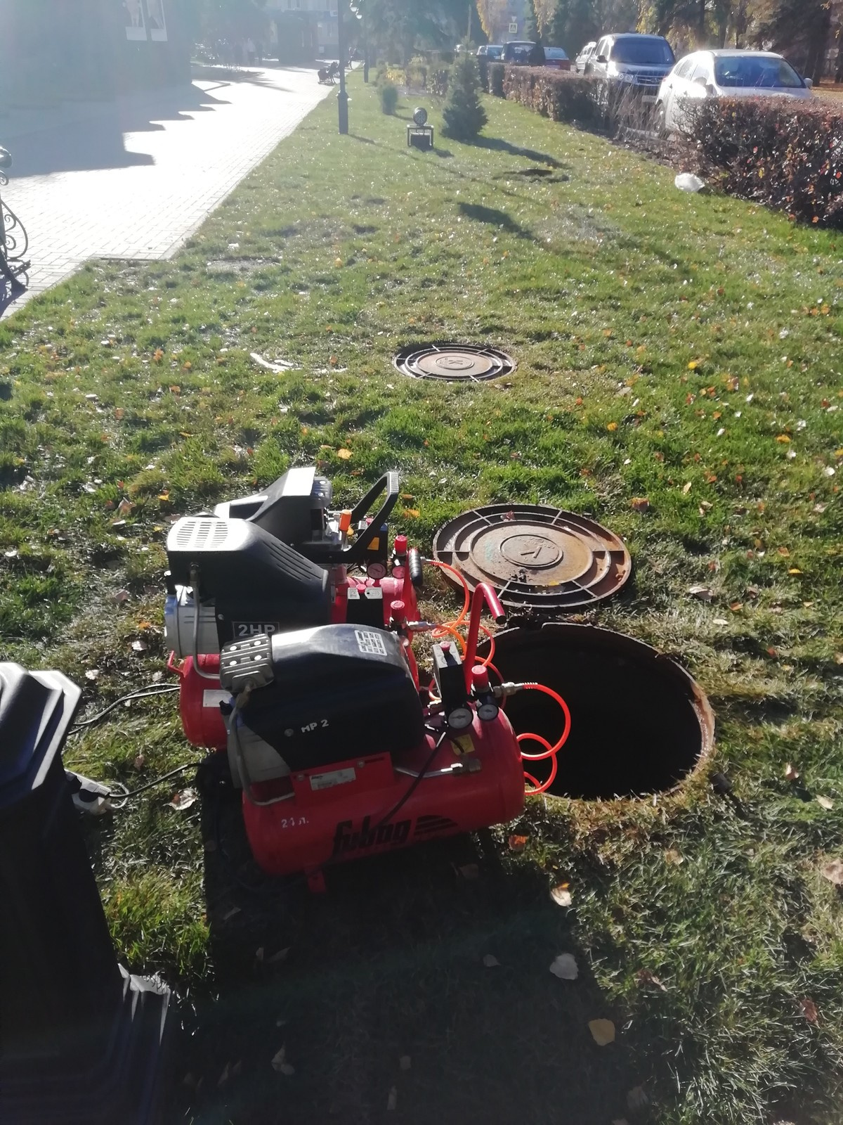 Монтаж автоматической системы полива на Центральной пл. г.Тольятти "Аллея Славы"