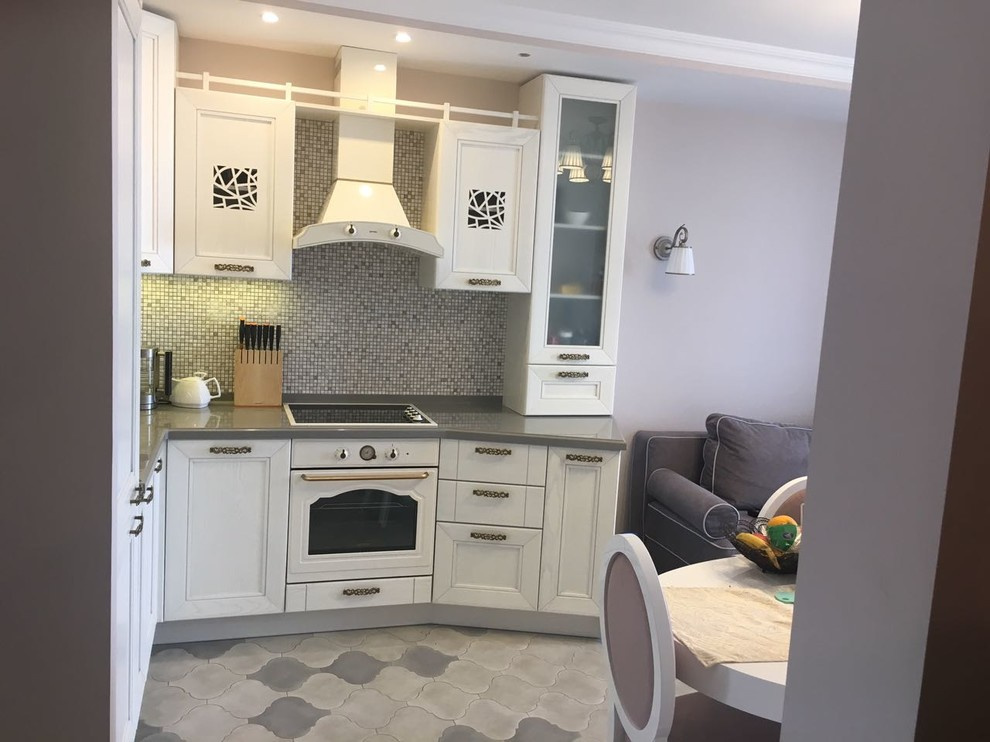 Кухня-гостиная с фасадами массив ясеня Italion Quatro