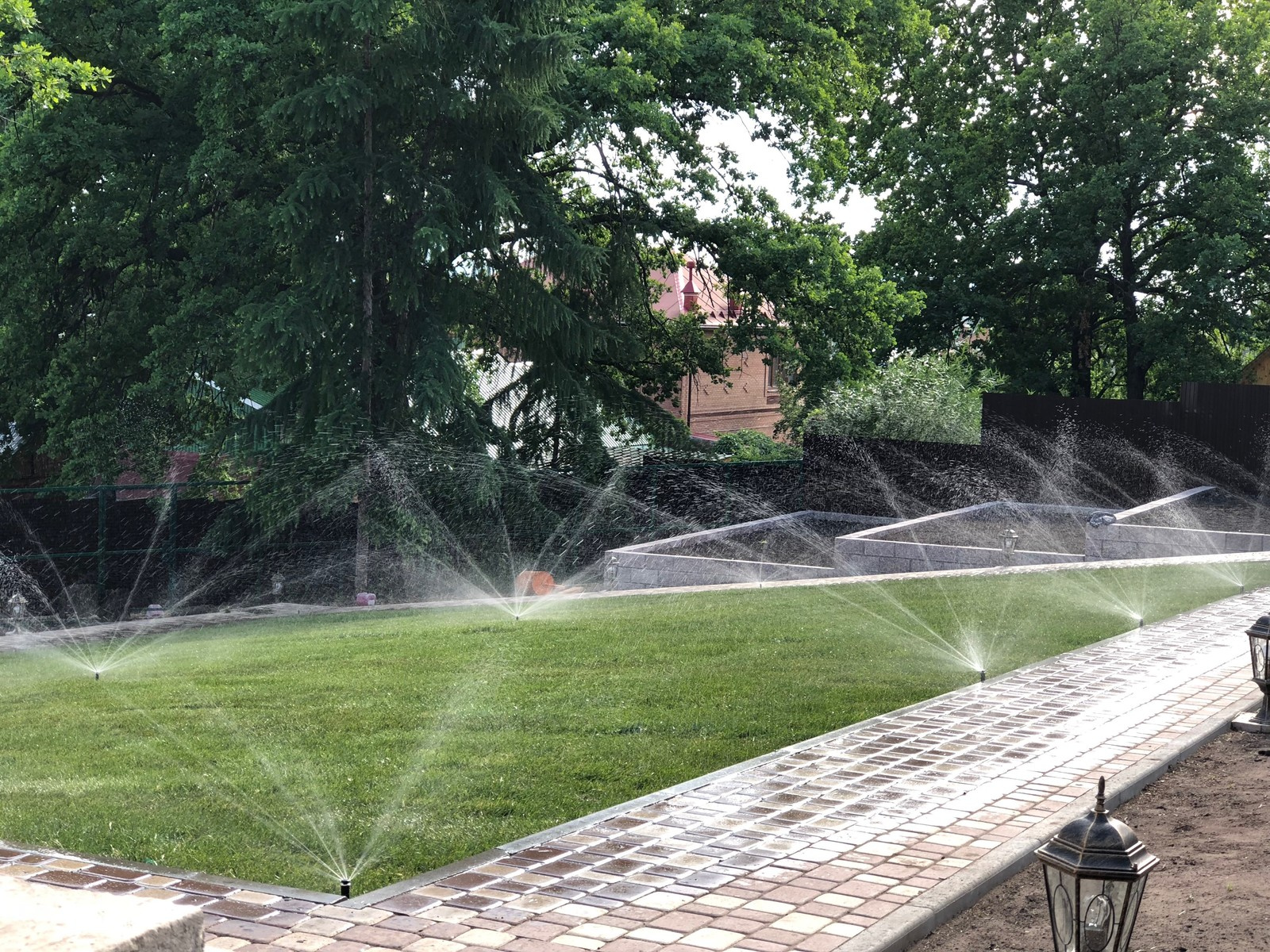 Ландшафтные работы, монтаж системы автополива с. Федоровка №2, в г. Тольятти