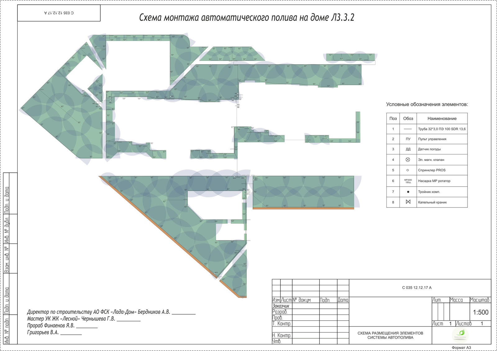 Обложка проекта: ЖК "Гринвуд"- Монтаж автоматической системы полива в г.Тольятти