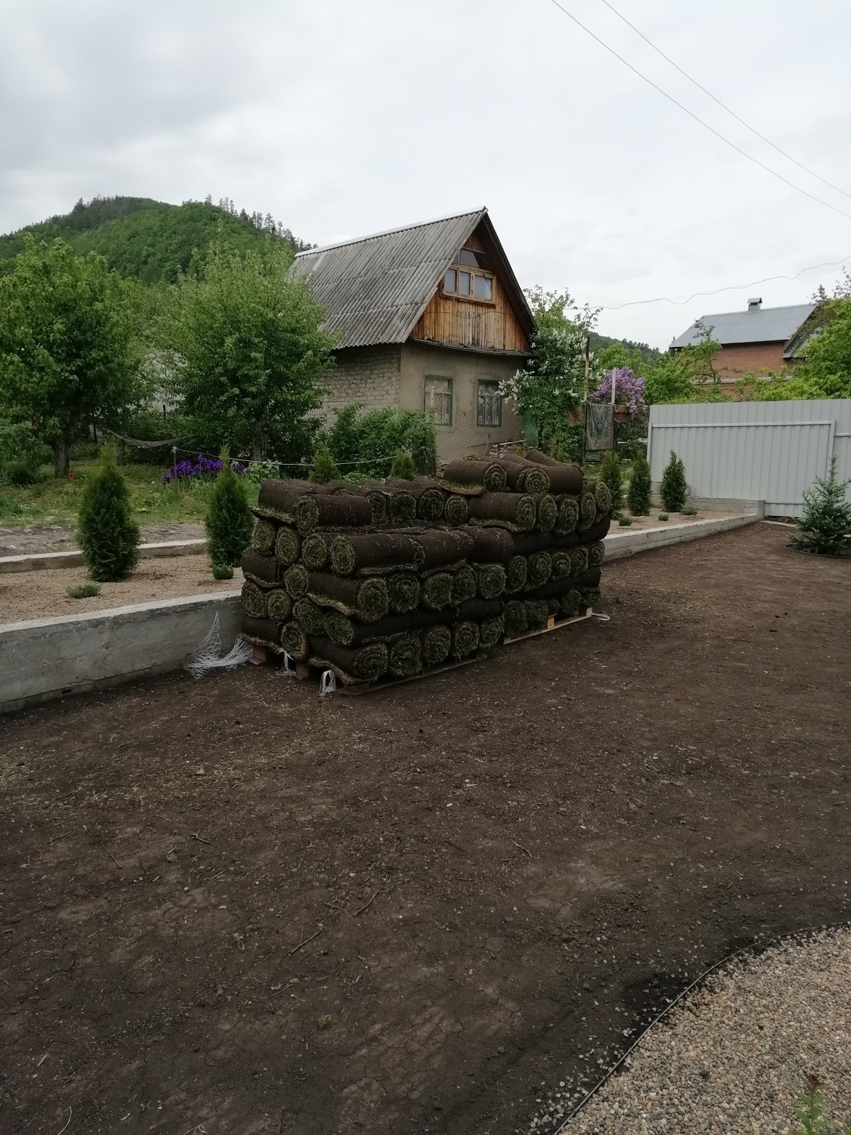 Ландшафтные работы, автополив, Самарская область, с. Зольное