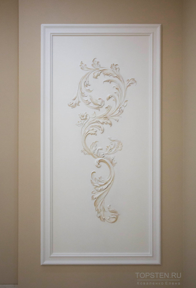 Обложка проекта: Барельеф - декоративные орнаменты с птичками