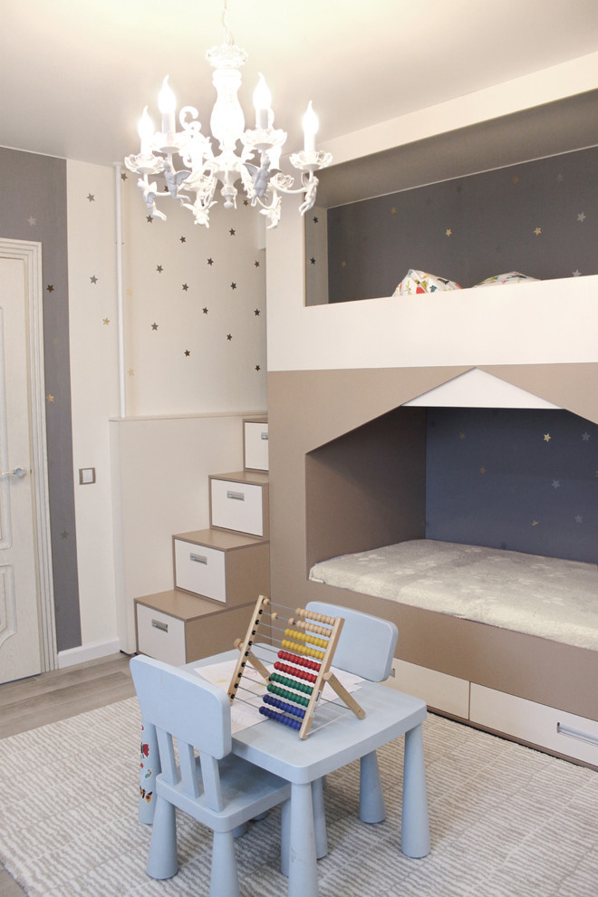 Реализованный дизайн интерьера детской комнаты