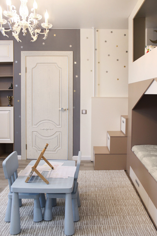 Реализованный дизайн интерьера детской комнаты