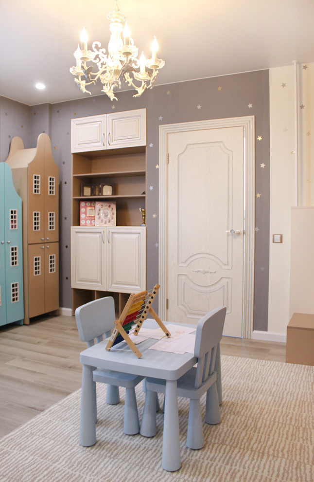 Реализованный дизайн интерьера детской комнаты