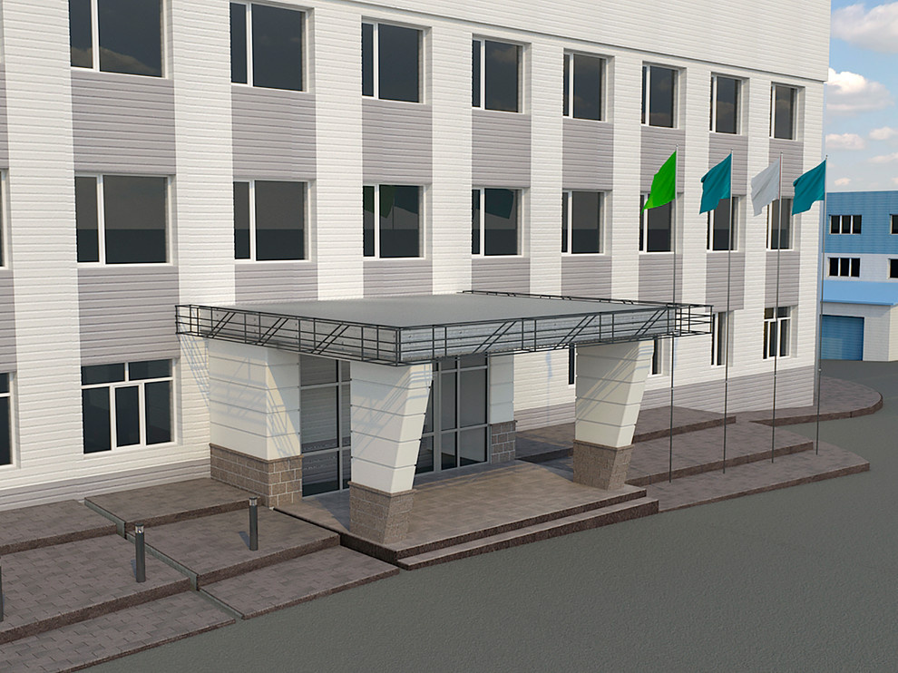 Входной группа с прилегающим участком (вариант_1)