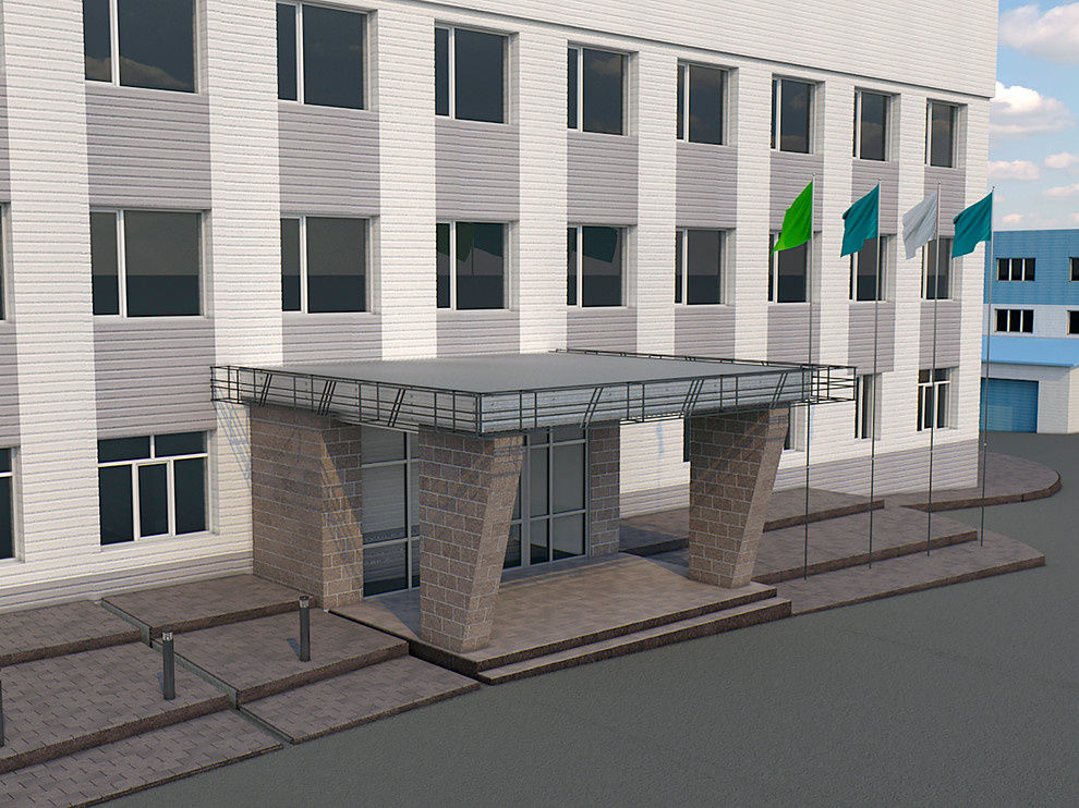 Входной группа с прилегающим участком (вариант_2)