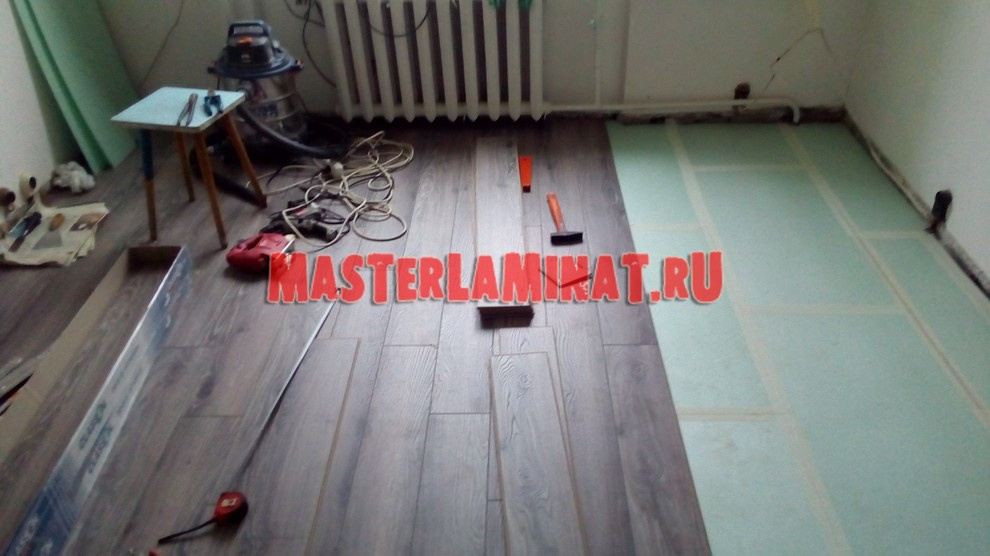 Укладка ламината в двухкомнатной квартире