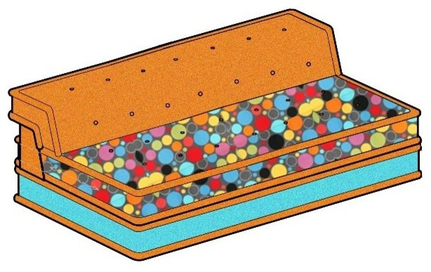 Обложка проекта: Бескаркасный диван школа "Радуга"