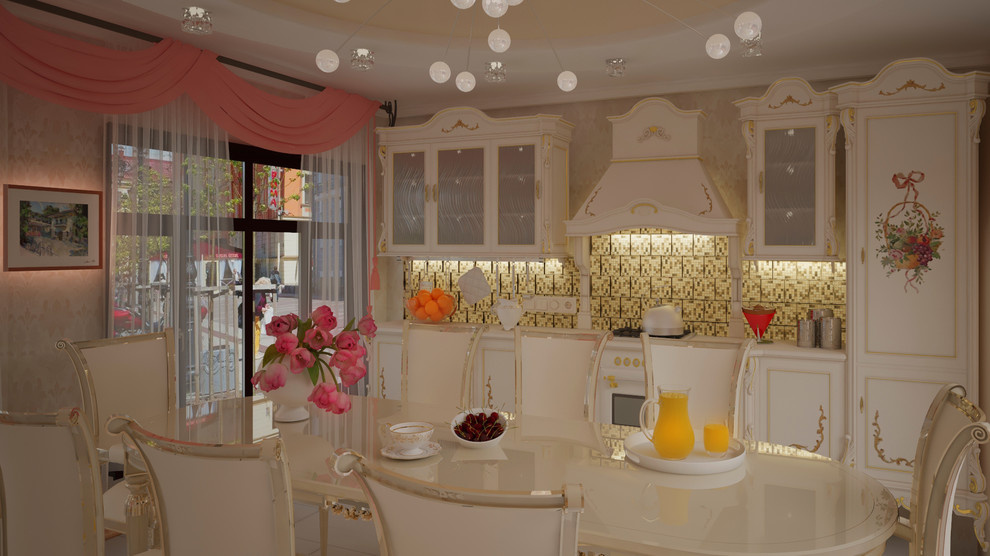 Гостиная и кухня для семьи музыкантов