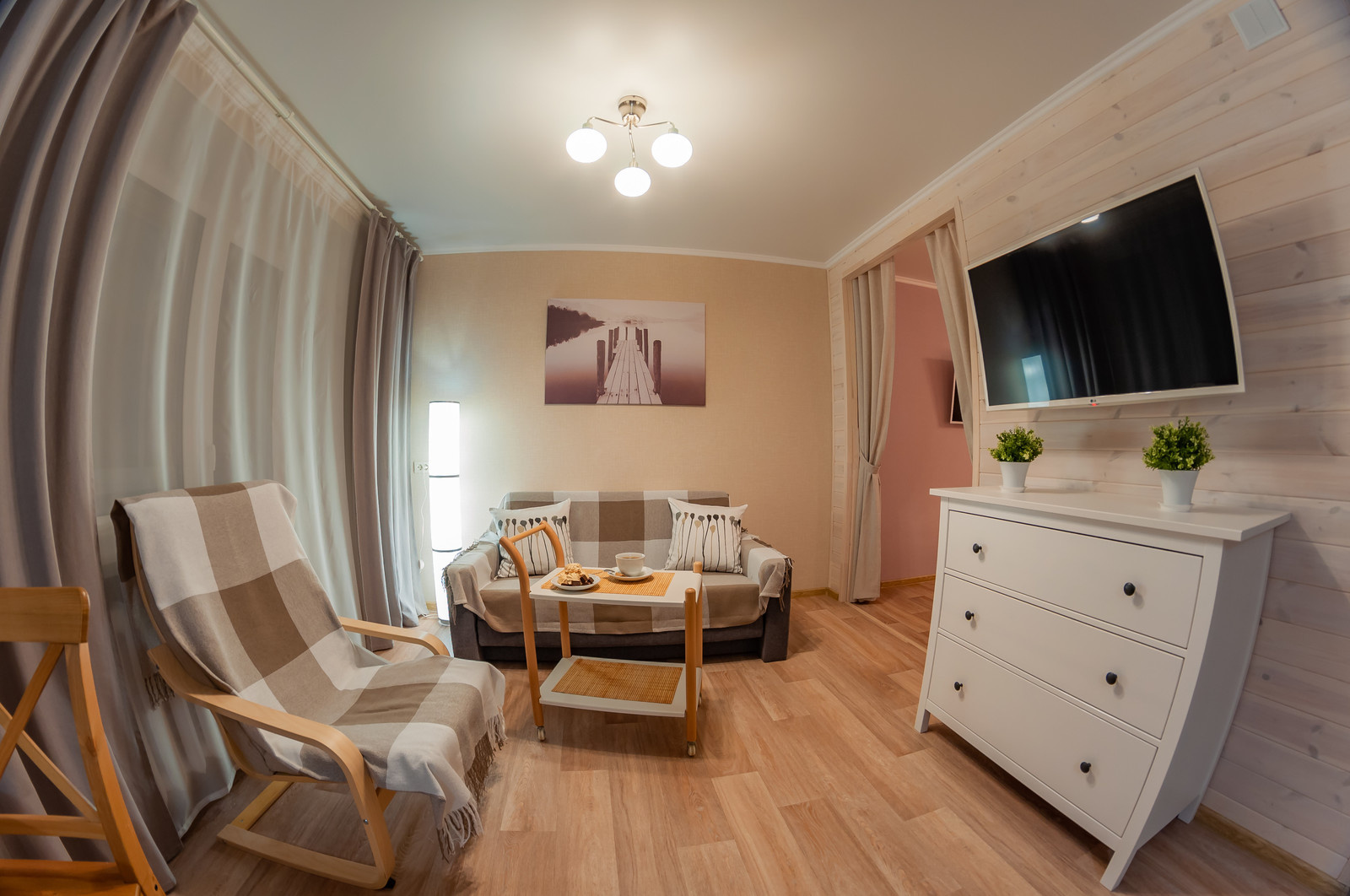 Уютная квартира 40м2 (фишай)