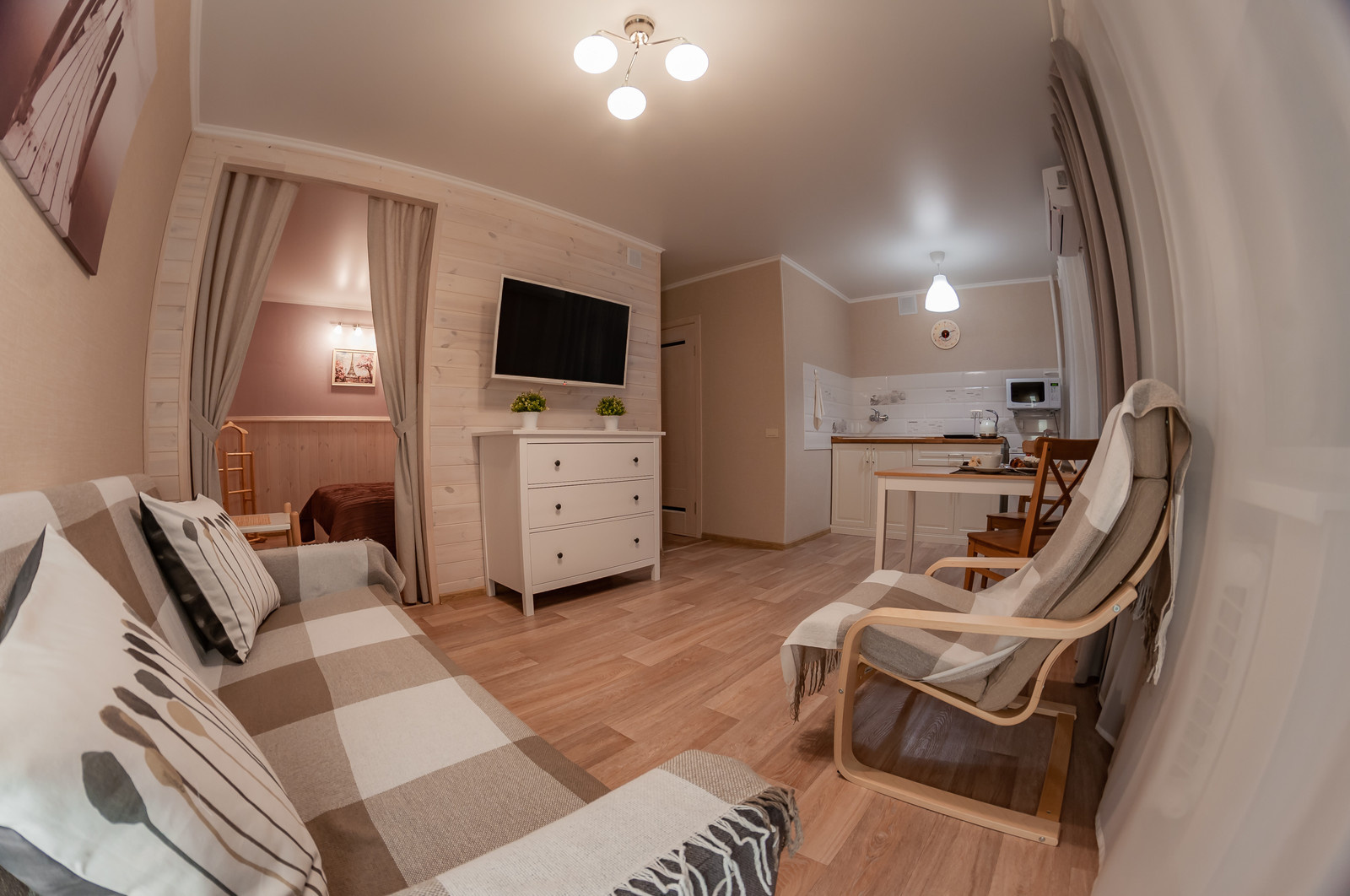 Уютная квартира 40м2 (фишай)