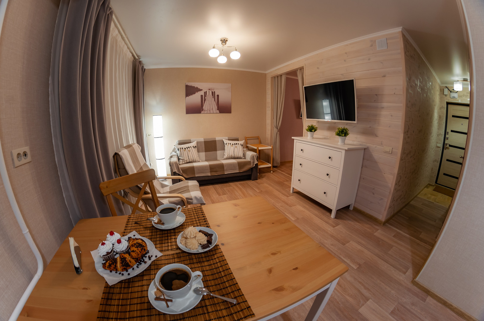Уютная квартира 40м2 (фишай)