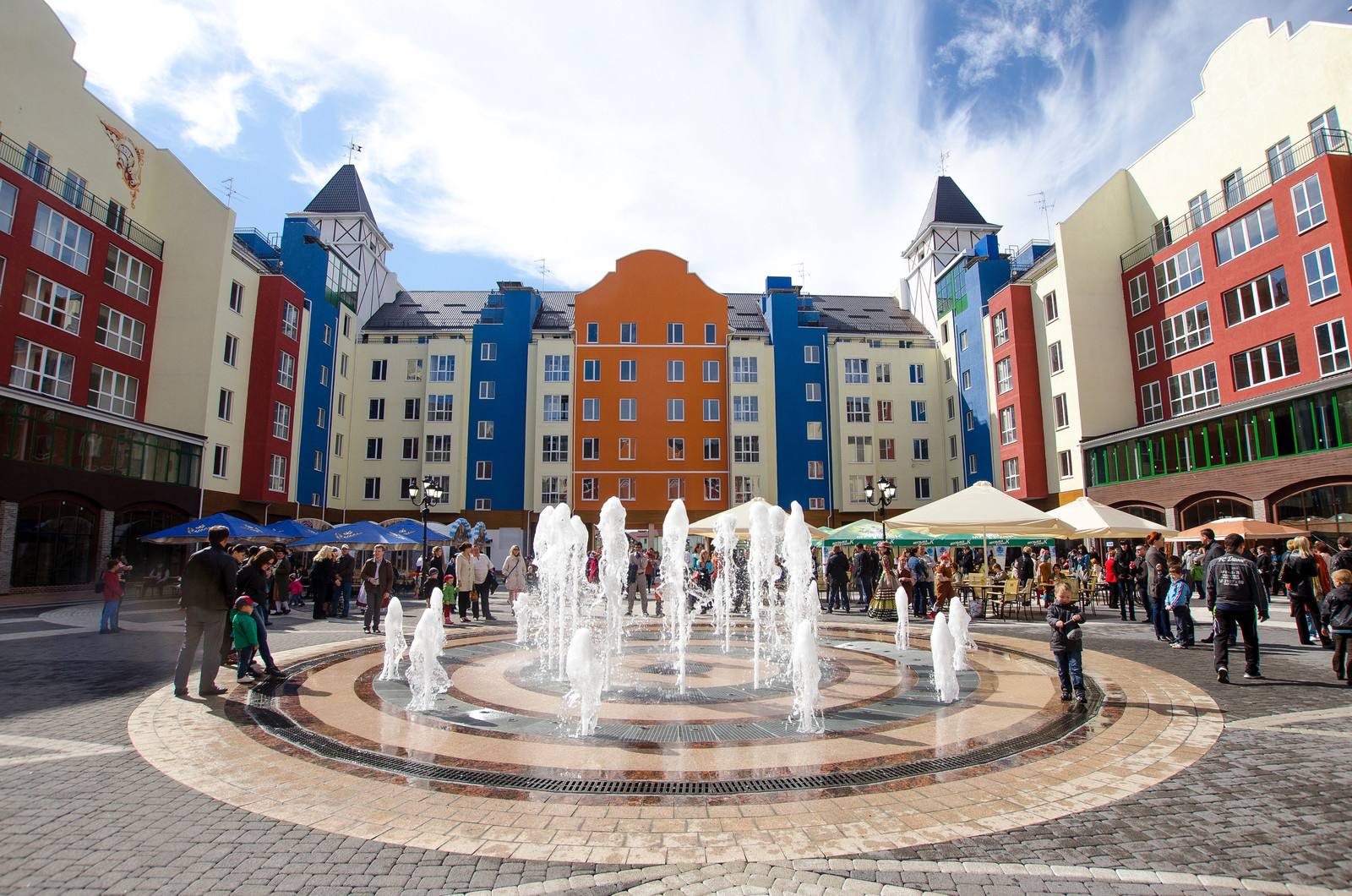 Пешеходные фонтаны / Dry fountains