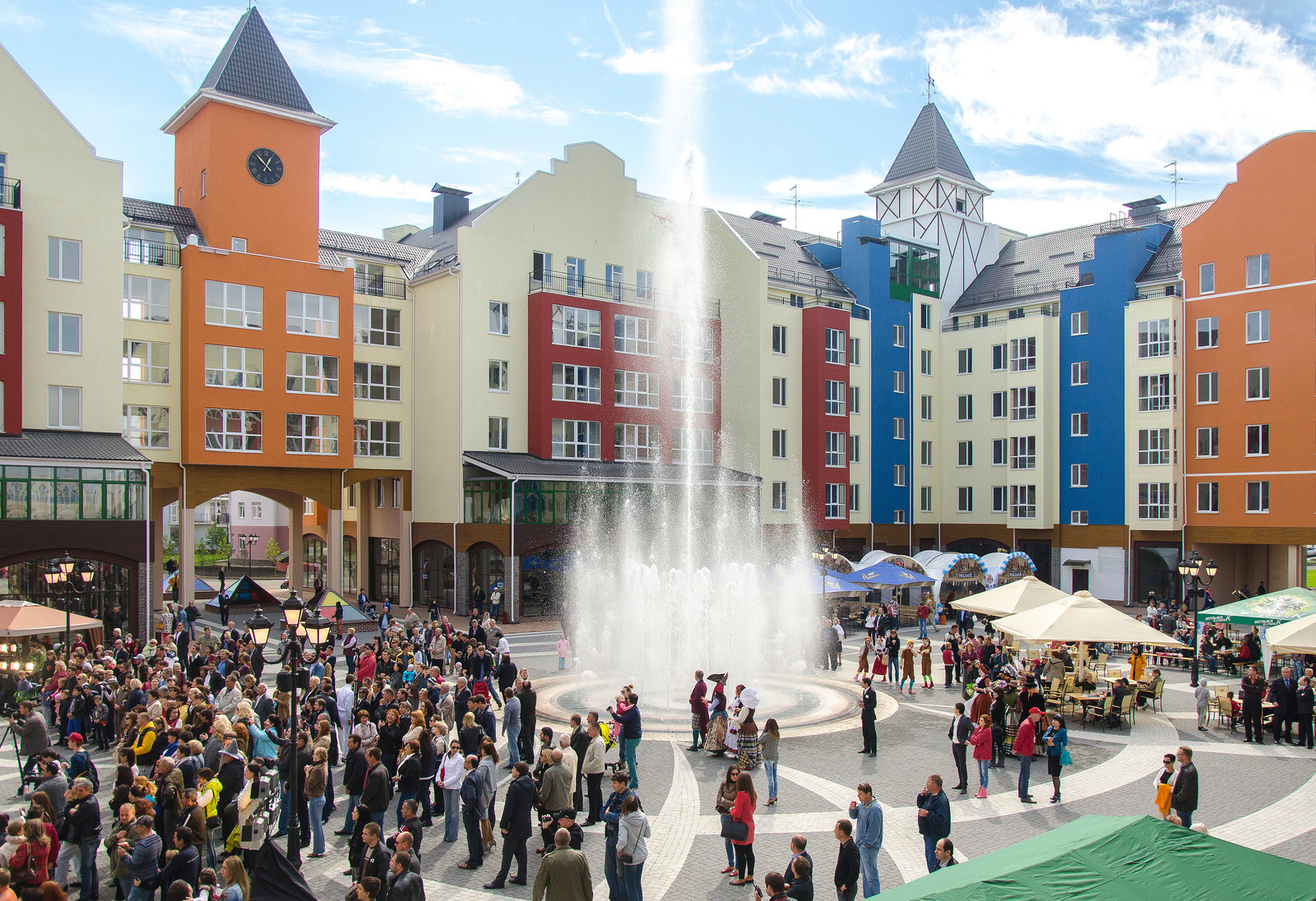 Пешеходные фонтаны / Dry fountains