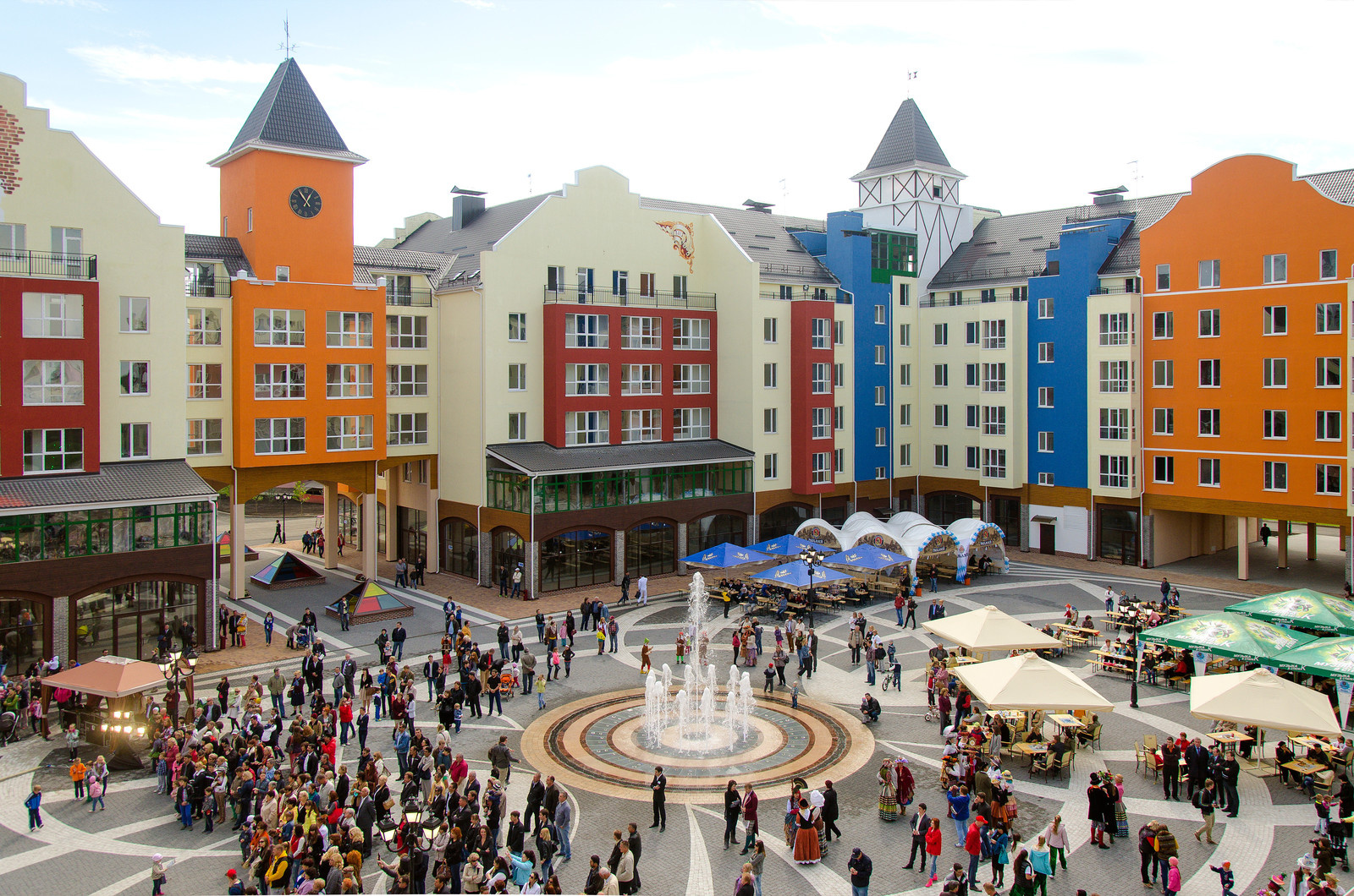 Пешеходные фонтаны / Dry fountains