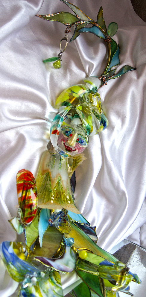 Обьемный витраж-витражные лампы в стиле тиффани.