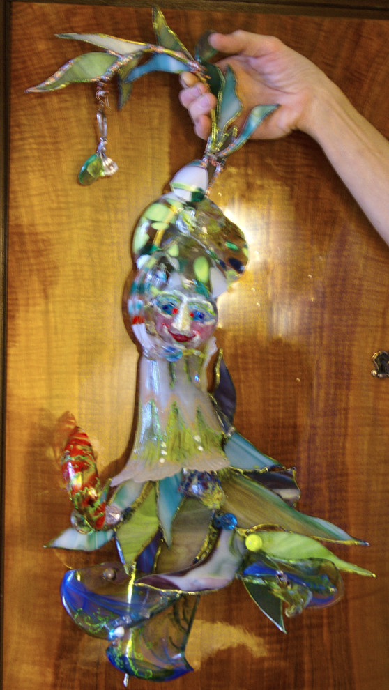 Обьемный витраж-витражные лампы в стиле тиффани.