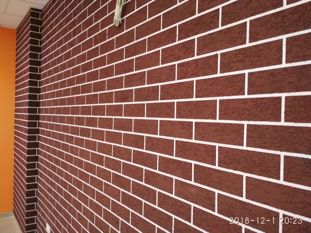 Внутренняя отделка. Имитация кирпичной кладки