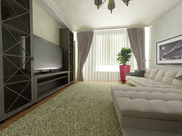 Проект трехкомнатной квартиры г. Ставрополь