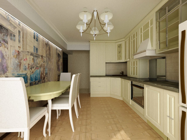 Проект трехкомнатной квартиры г. Ставрополь