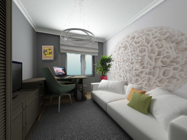 Проект трехкомнатной квартиры г. Ставрополь