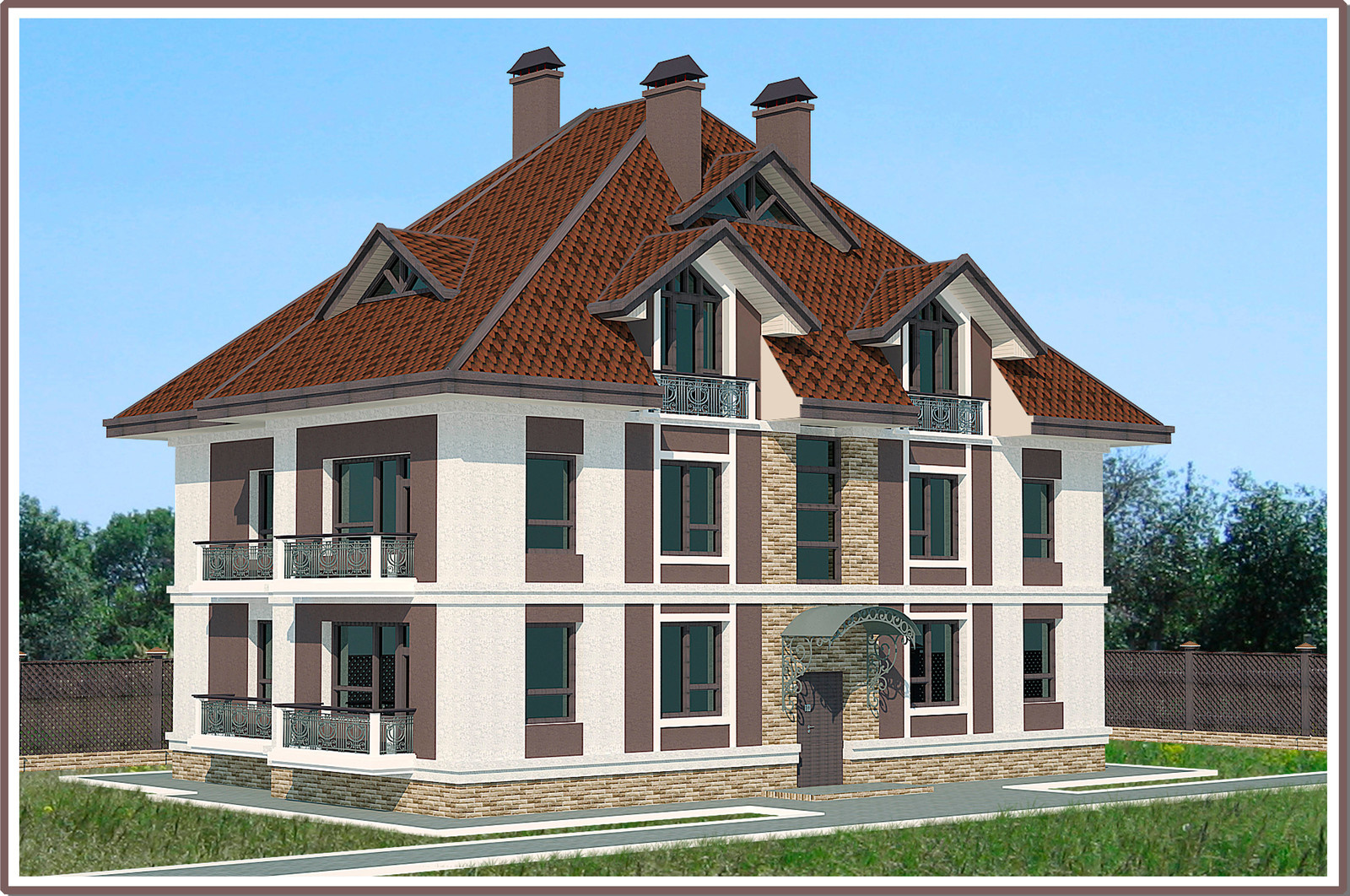 Обложка проекта: Индивидуалный жилой дом.