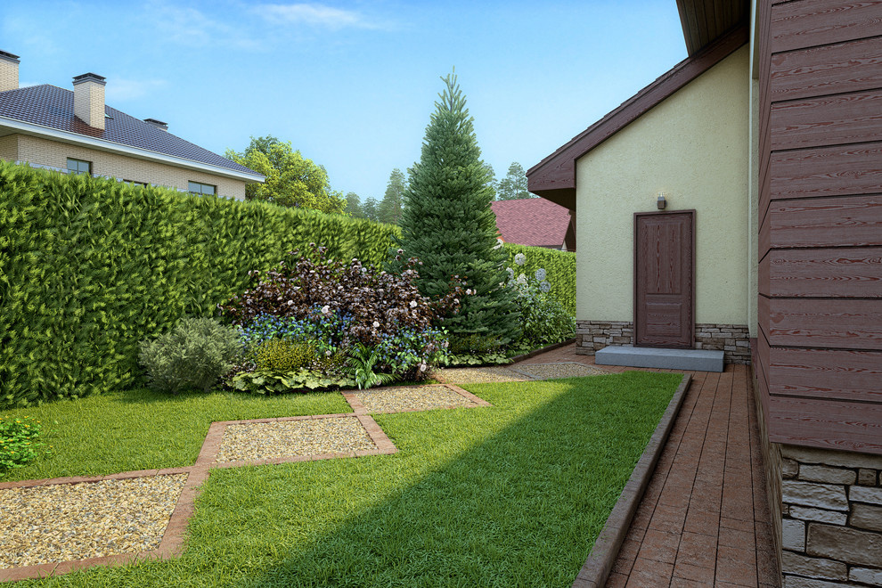 Дорожка, ведущая к хозяйственному выходу.