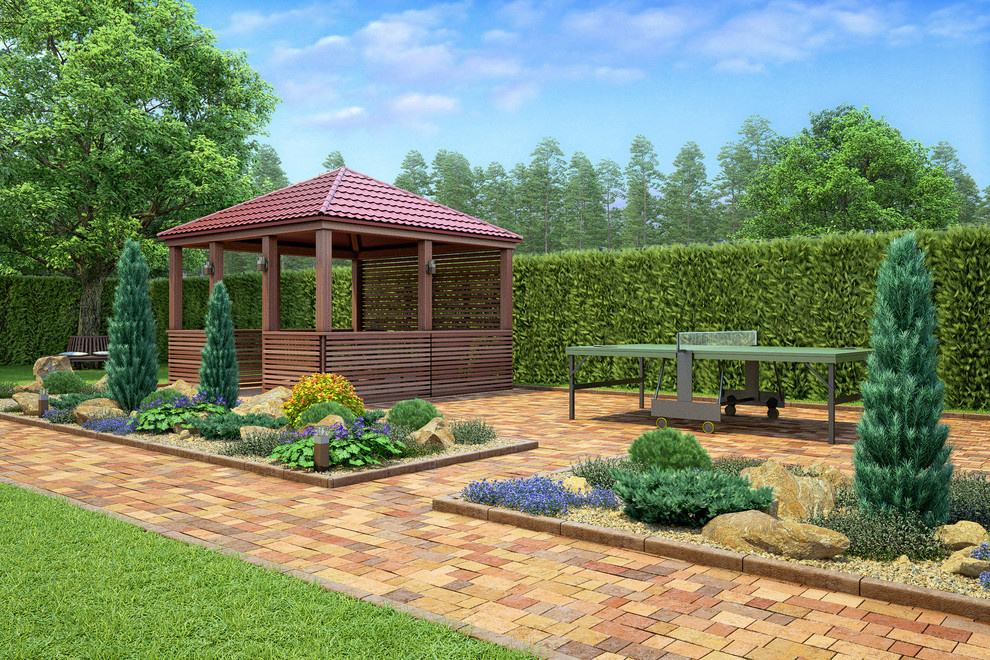 Беседка и зона активного отдыха