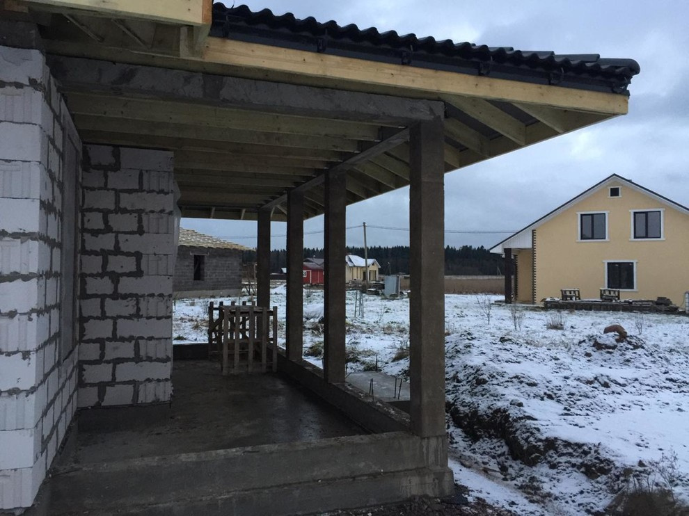 Строительство дома из газобетона.